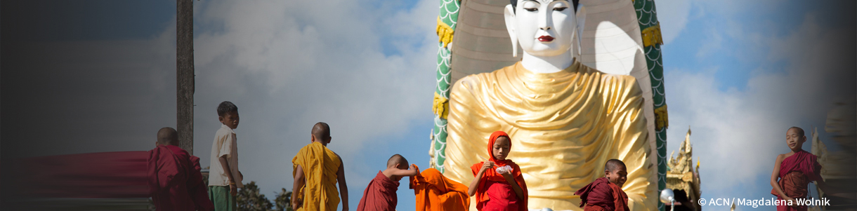 Usually a peaceful religion – but in Burma Buddhists have attacked other faiths.